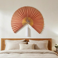 Large Handwoven Bamboo Wall Fan