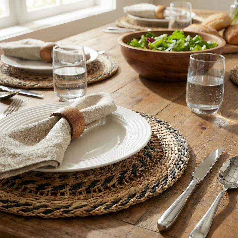 Round Seagrass Placemat – 14 Inch