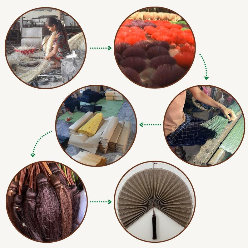 Chestnut Brown Bamboo Wall Fan – 40 Inches