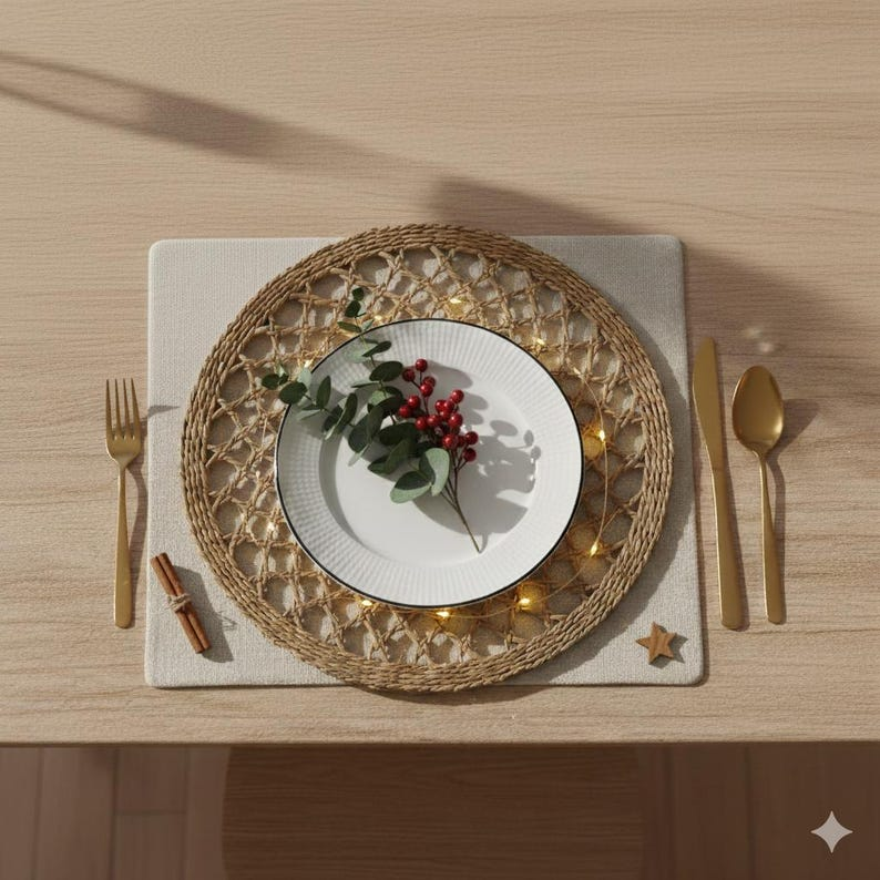 Round Seagrass Placemat – 14 Inch