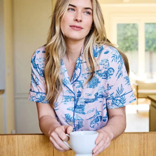 Short PJ Set in Mermaid Toile