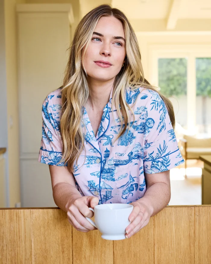 Short PJ Set in Mermaid Toile