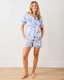 Short PJ Set in Mermaid Toile