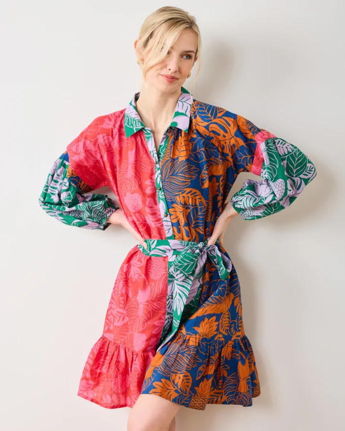 Claudia Dress in Toucan Treetop