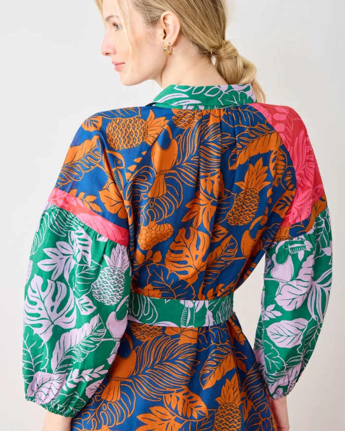 Claudia Dress in Toucan Treetop - Image 4