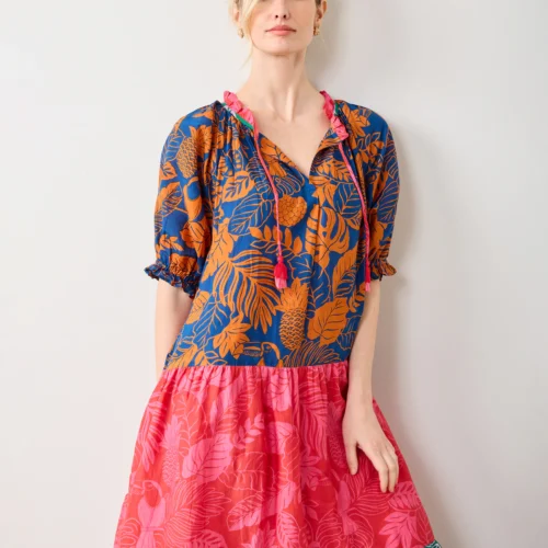 Vibrant Voyage Dress in Toucan Treetop