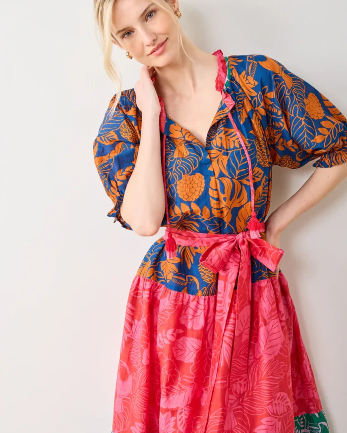Vibrant Voyage Dress in Toucan Treetop - Image 4