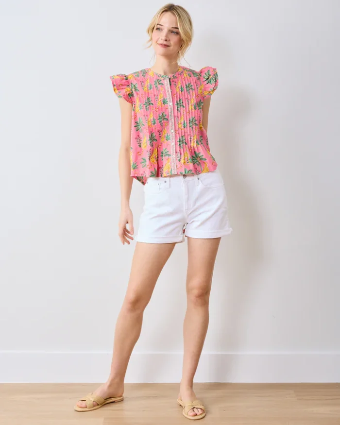 Katie Blouse in Leopard Mirage - Image 3