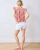 Katie Blouse in Leopard Mirage