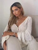 Crochet Knit Maxi Dress