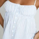 Striped Ruffled Cami and Pants Set