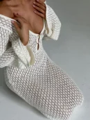 Crochet Knit Maxi Dress