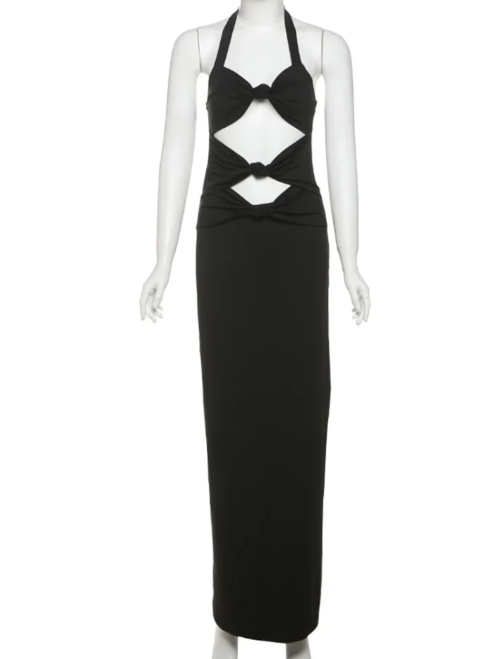 Twist-Front Cutout Maxi Dress - Image 5