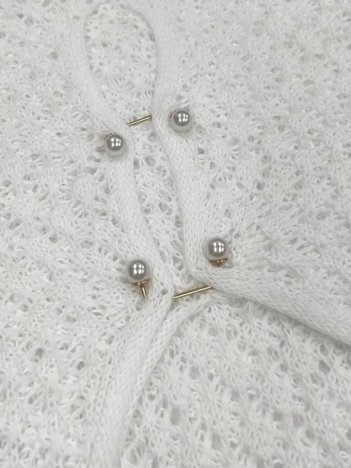 Crochet Knit Maxi Dress - Image 5
