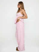 Striped Ruffled Cami and Pants Set