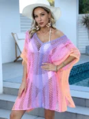 Rainbow Open Knit Cover-Up