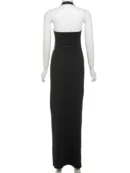 Twist-Front Cutout Maxi Dress