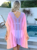 Rainbow Open Knit Cover-Up