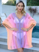 Rainbow Open Knit Cover-Up