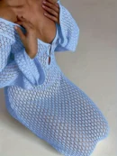 Crochet Knit Maxi Dress
