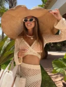 Knit Mesh Cutout Maxi Dress