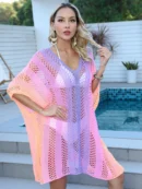 Rainbow Open Knit Cover-Up