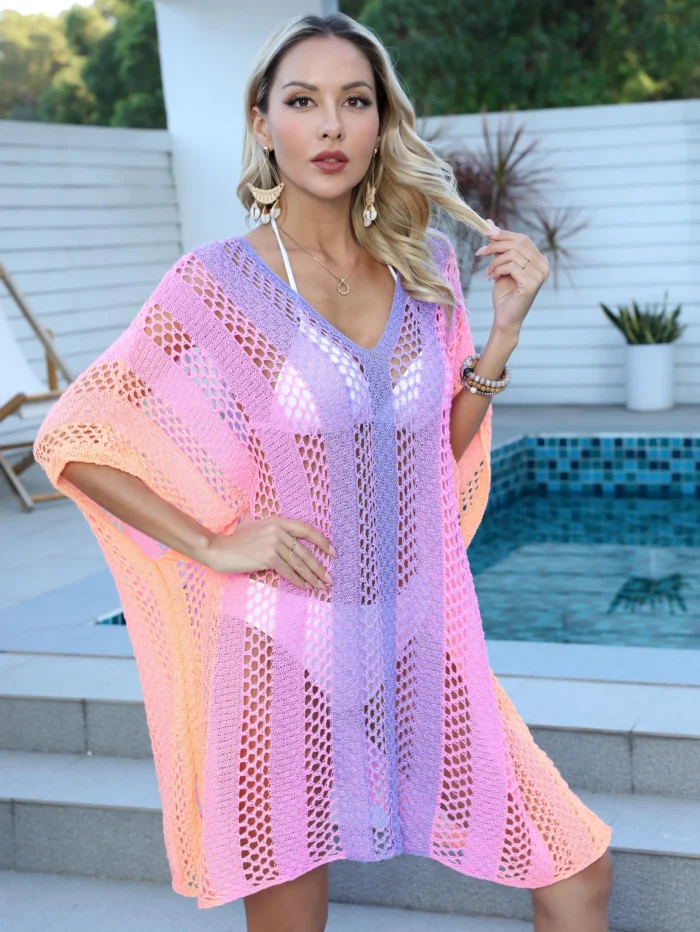 Rainbow Open Knit Cover-Up - Image 6